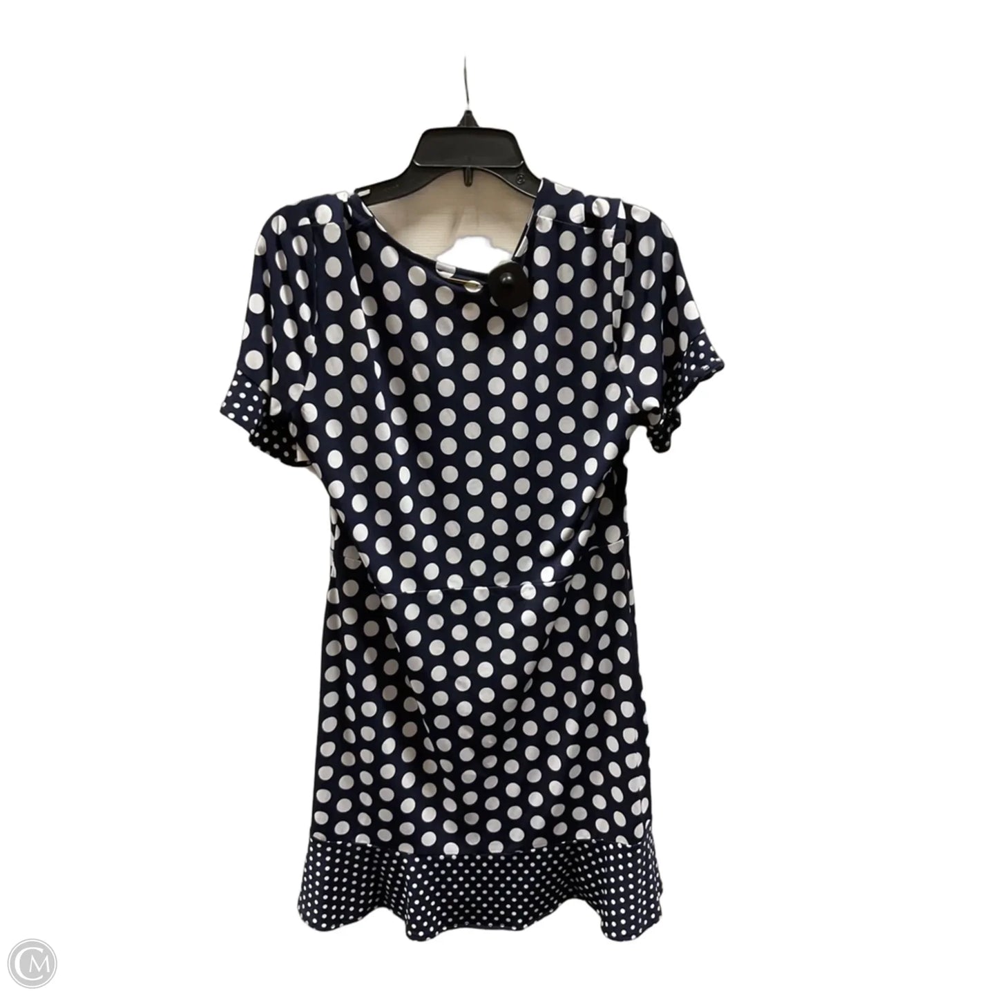 Dress Casual Short By Michael Kors In Polkadot Pattern, Size: L