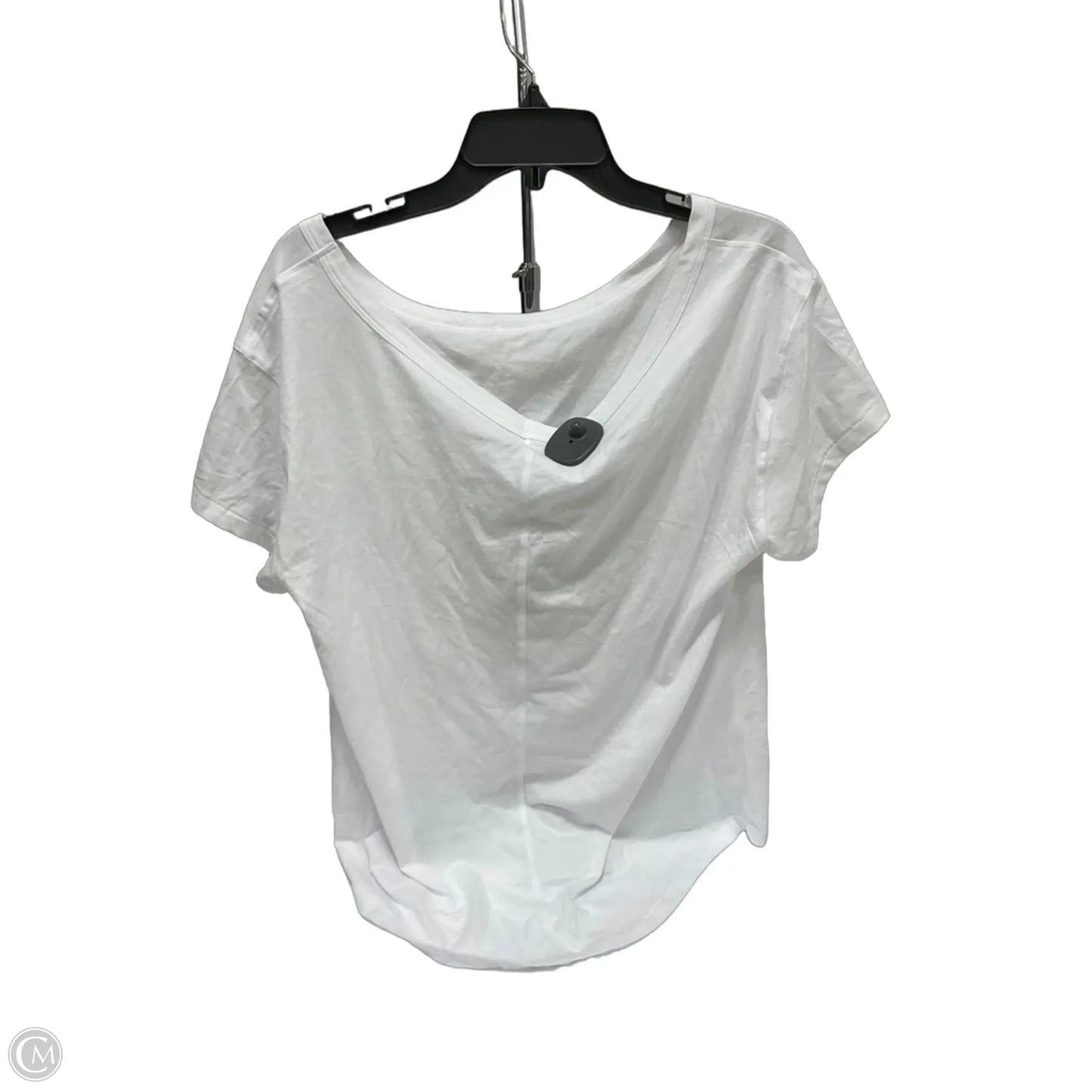 Athletic Top Short Sleeve By Fabletics In White, Size: M