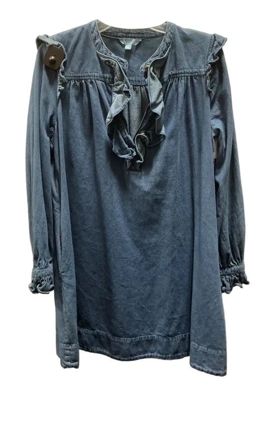 Dress Casual Short By Draper James In Blue Denim, Size: S