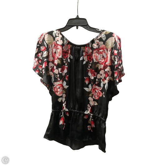 Top Short Sleeve By White House Black Market In Red, Size: Xs