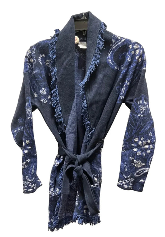Sweater Cardigan By Chicos In Blue, Size: M