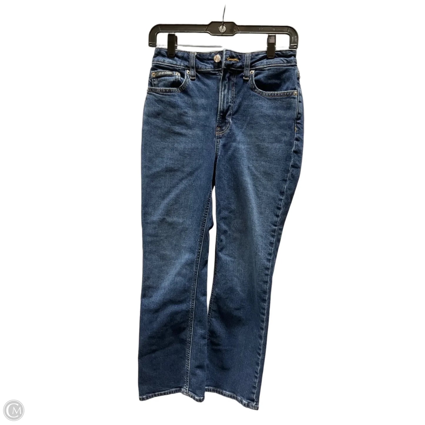 Jeans Flared By Calvin Klein In Blue Denim, Size: 2