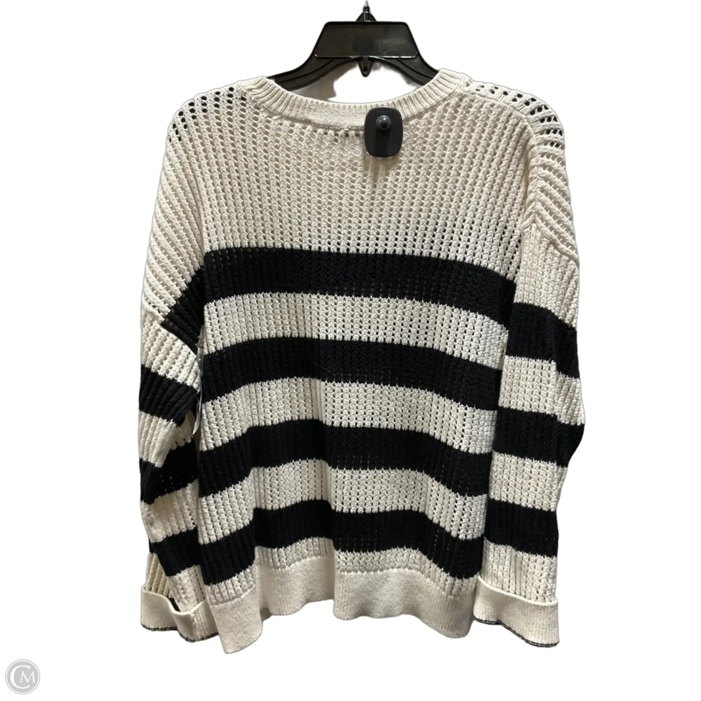 Sweater By Loft In Striped Pattern, Size: M