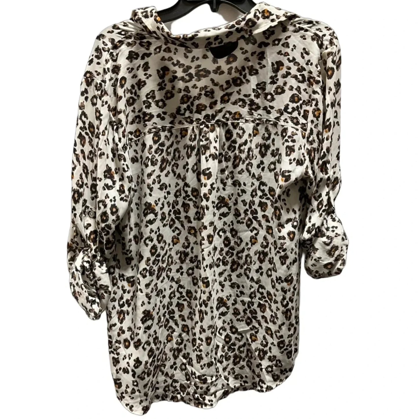 Blouse Long Sleeve By Maurices In Animal Print, Size: L