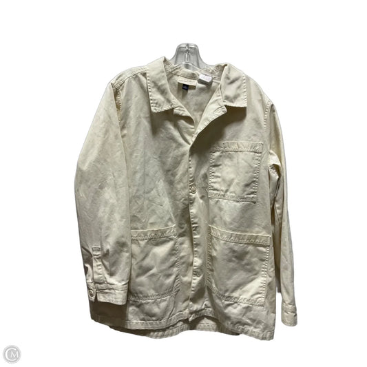 Jacket Shirt By Universal Thread In Cream, Size: Xl
