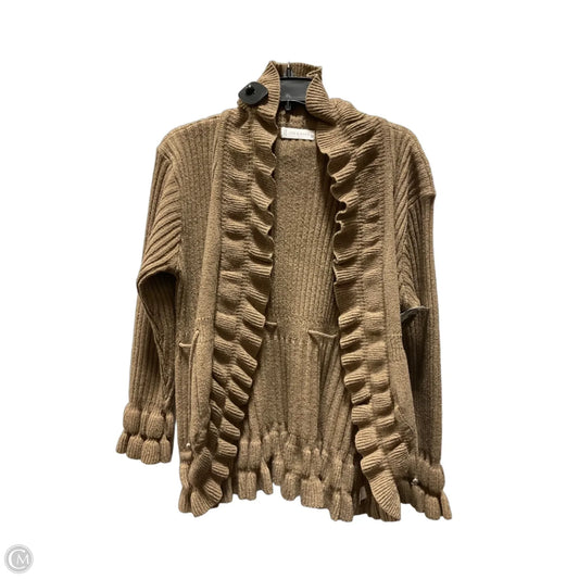 Sweater Cardigan By Jon And Anna In Tan, Size: 1x