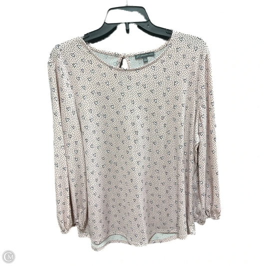 Top Long Sleeve By Adrianna Papell In Pink, Size: L