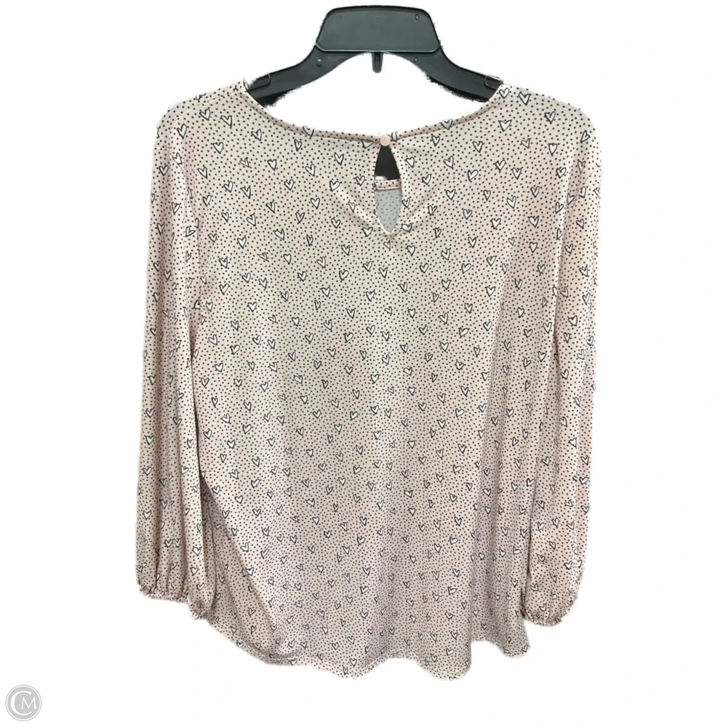 Top Long Sleeve By Adrianna Papell In Pink, Size: L