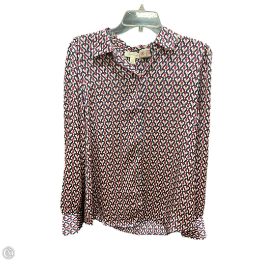 Blouse Long Sleeve By Tamara H In Multi-colored, Size: L