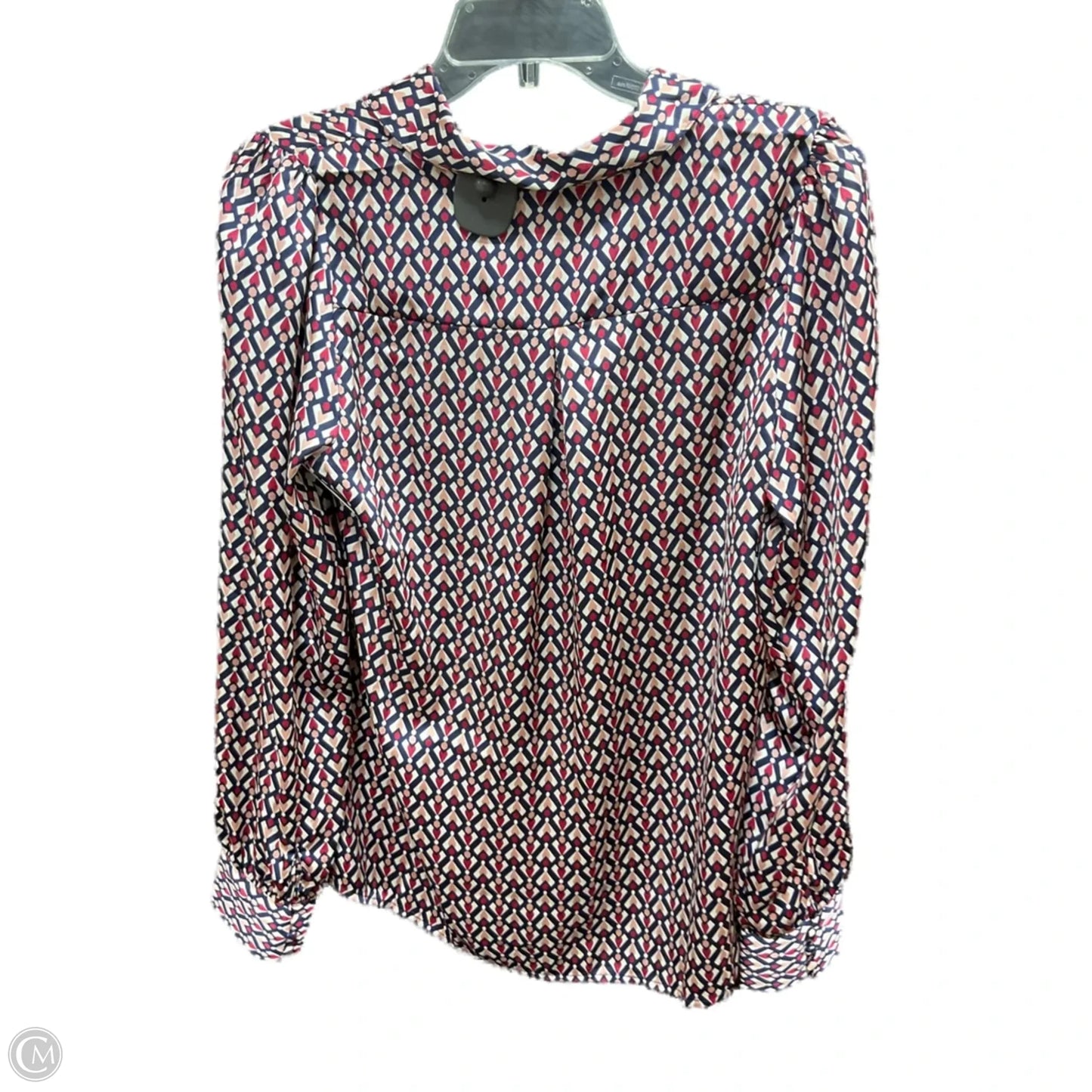 Blouse Long Sleeve By Tamara H In Multi-colored, Size: L