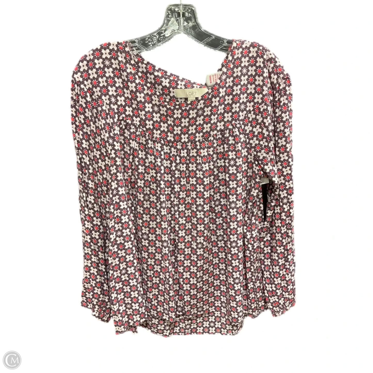 Top Long Sleeve By Loft In Purple, Size: M