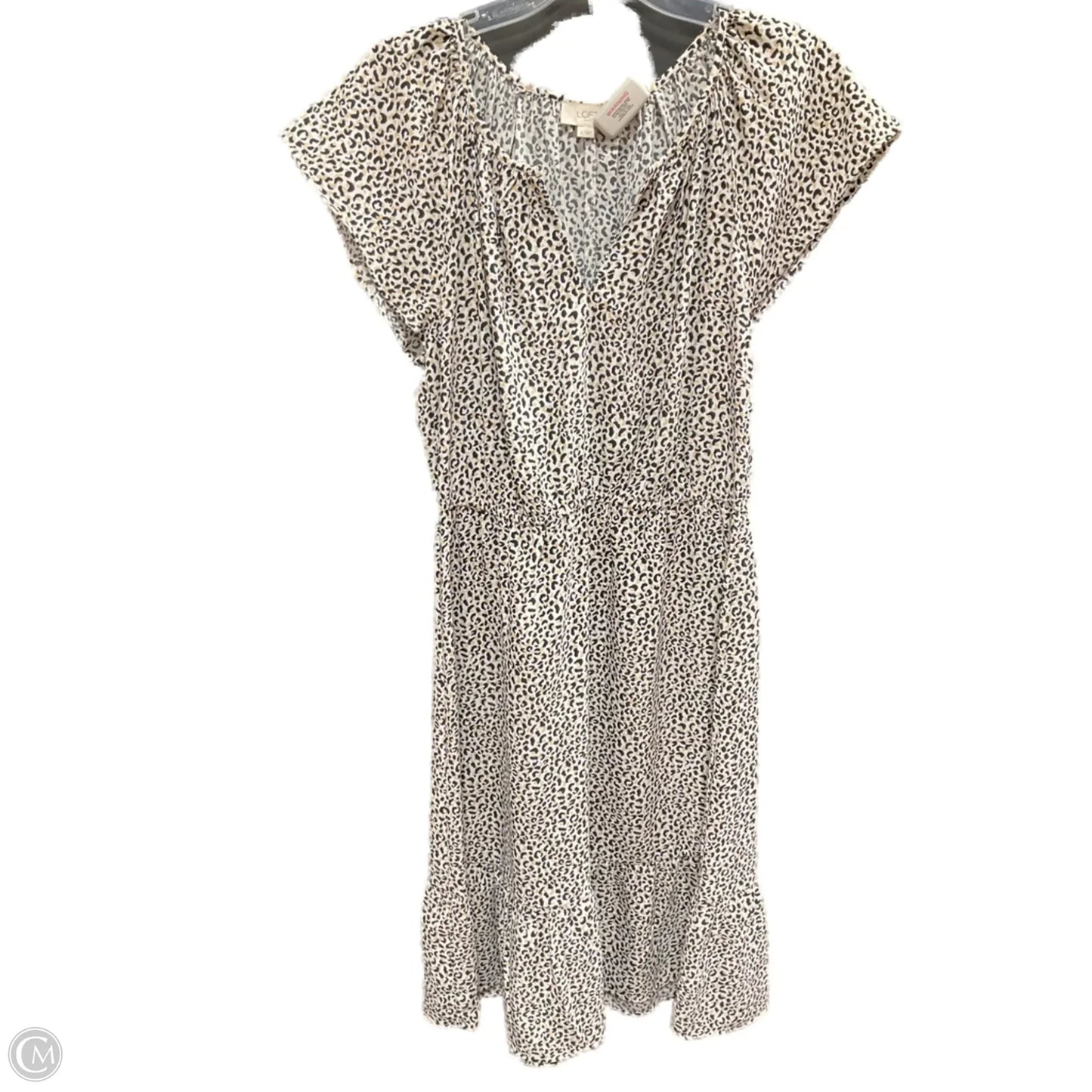 Dress Casual Midi By Loft In Animal Print, Size: M
