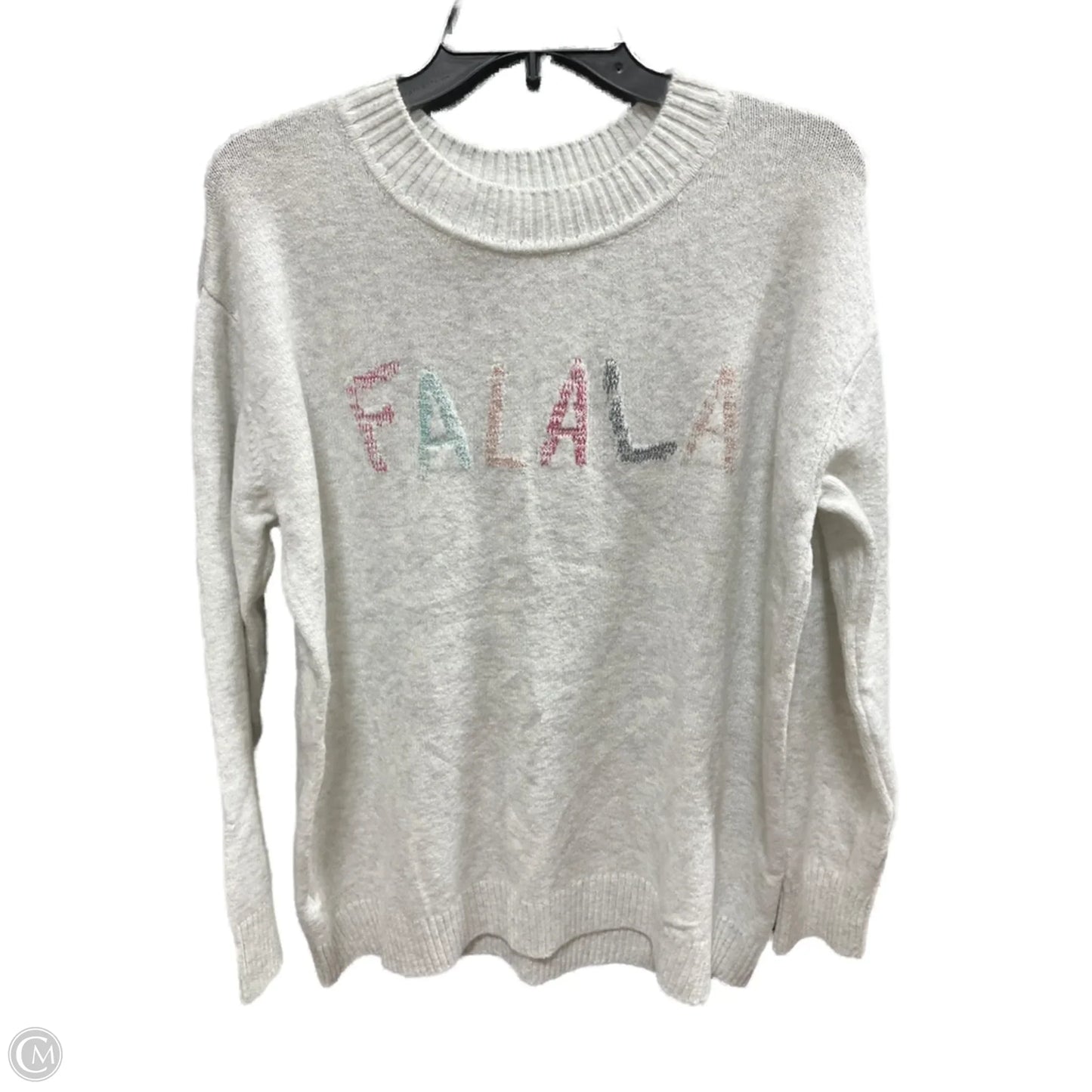 Sweater By Loft In Grey, Size: L