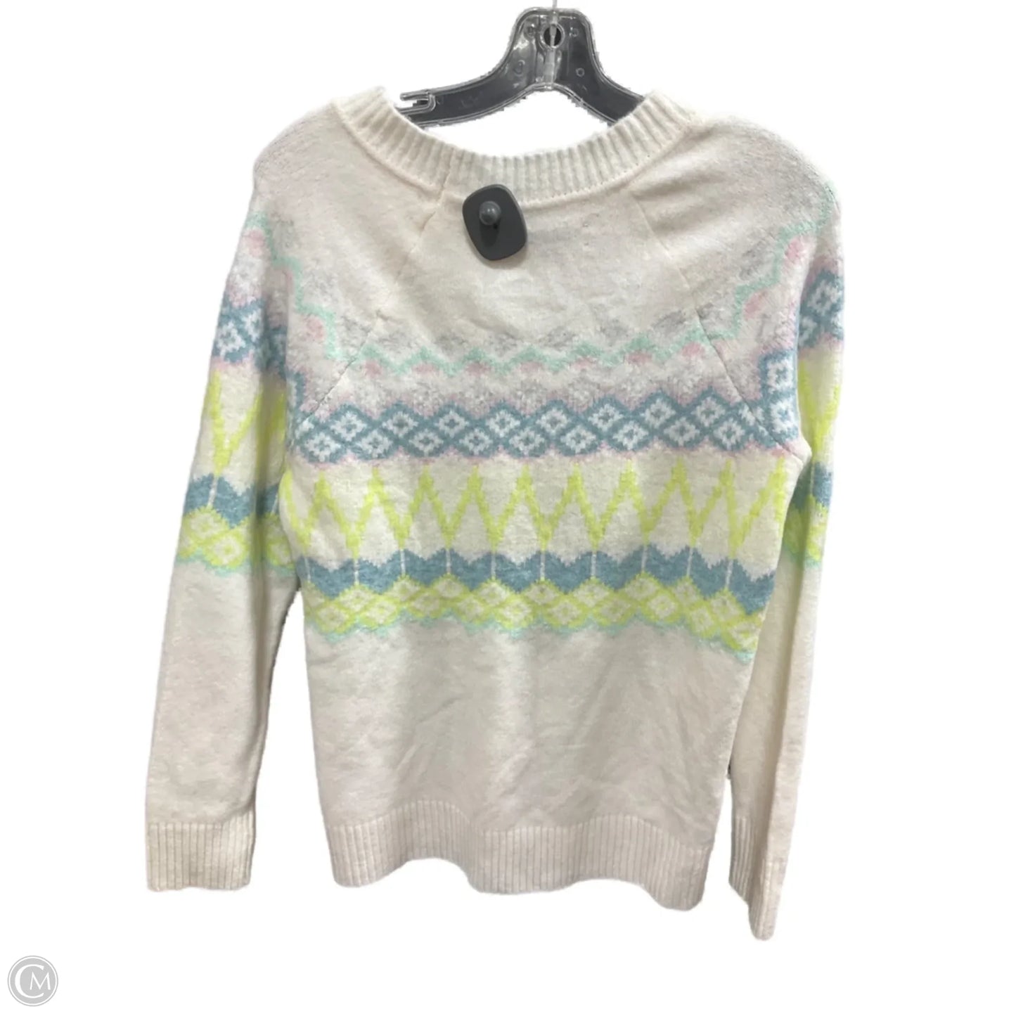 Sweater By Loft In White, Size: L