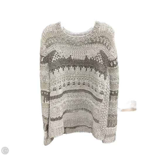 Sweater By Michael By Michael Kors In Grey & Silver, Size: Xl