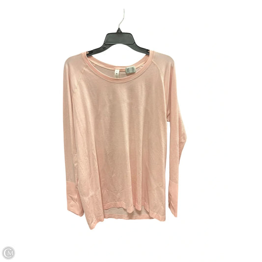 Athletic Top Long Sleeve Crewneck By Lululemon In Pink, Size: 20