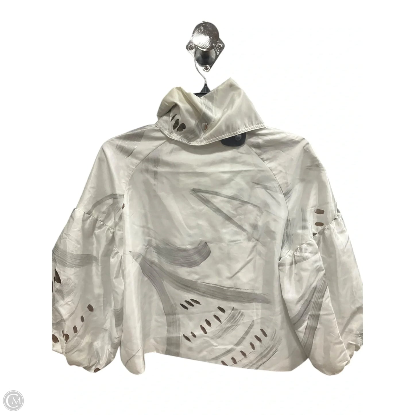 Coat Raincoat By Samuel Dong In White, Size: M