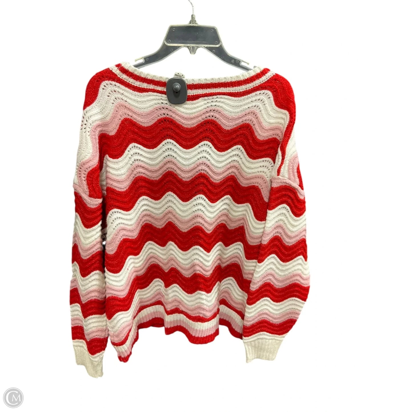 Cardigan By Maurices In Red & White, Size: Xl
