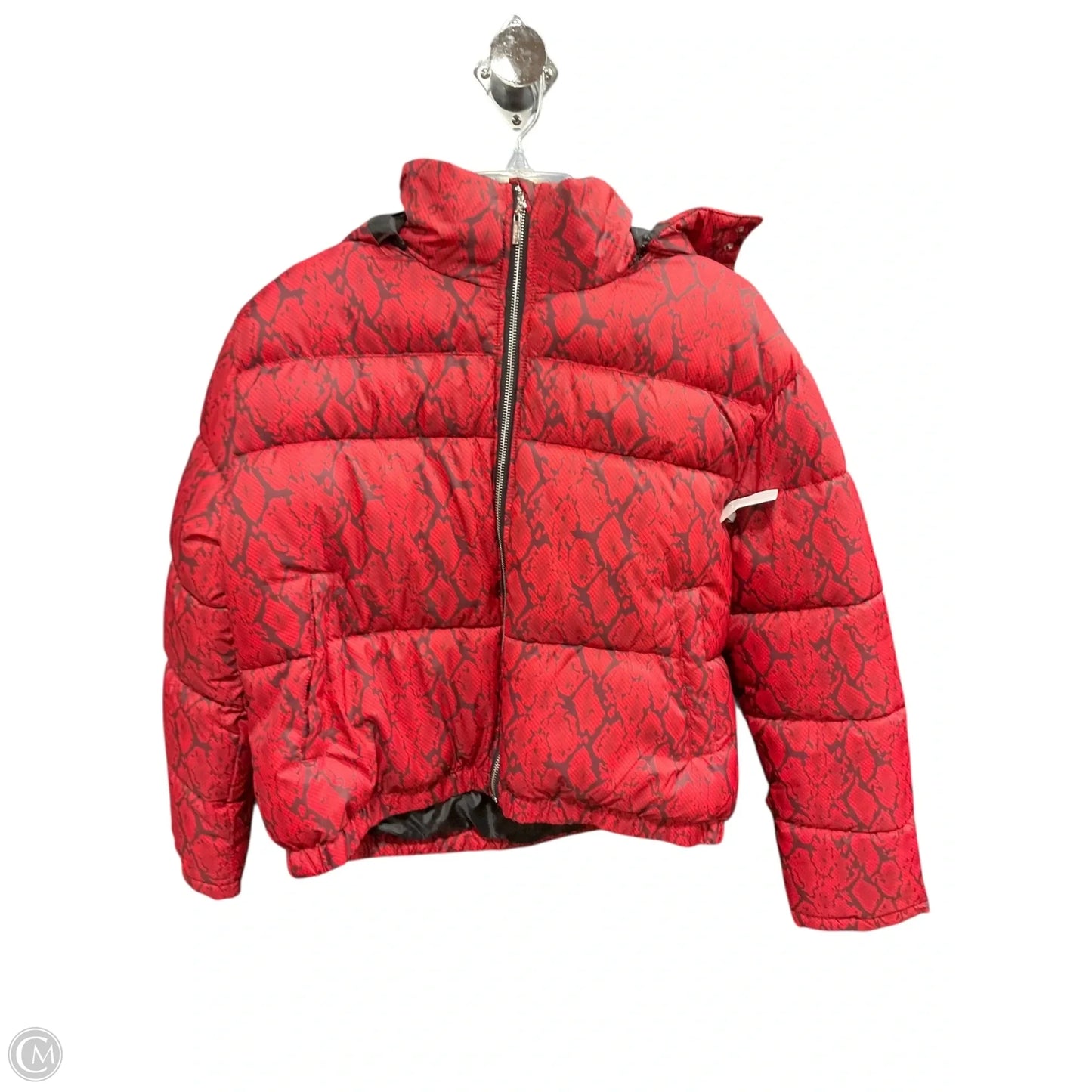 Coat Puffer & Quilted By Guess In Red, Size: L