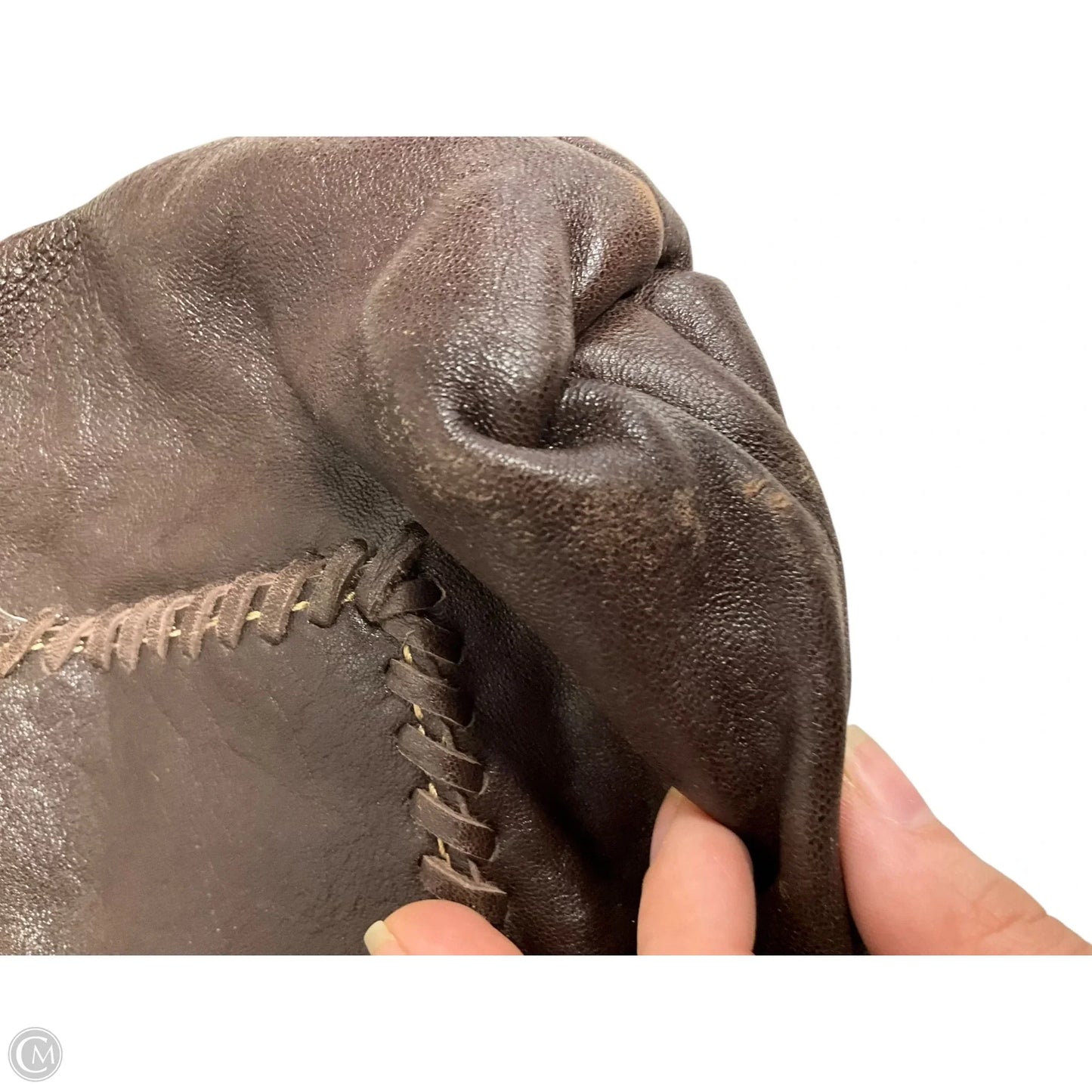 Handbag Leather By Myra, Size: Medium