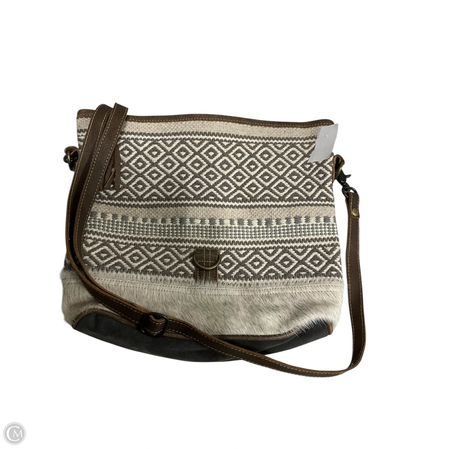 Crossbody Leather By Myra, Size: Medium