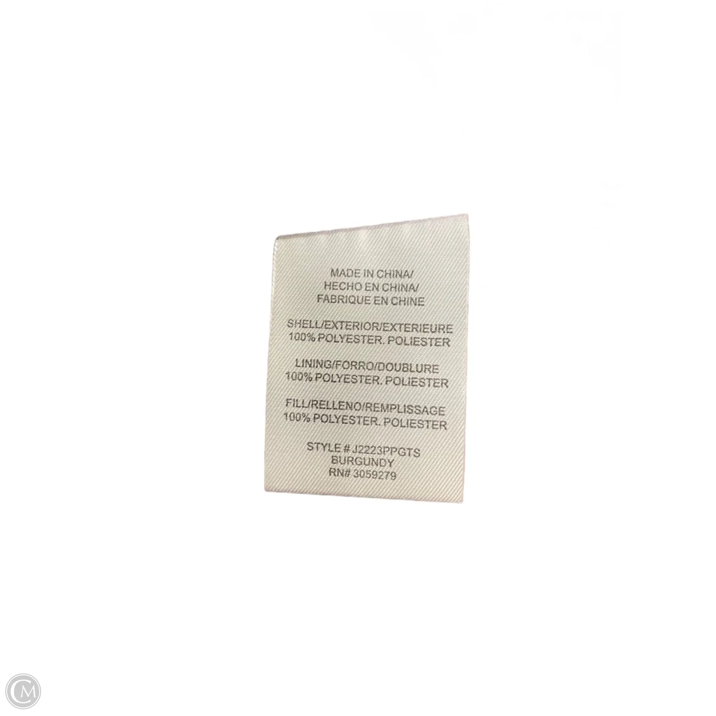 Vest Puffer & Quilted By Thread And Supply In Maroon, Size: S