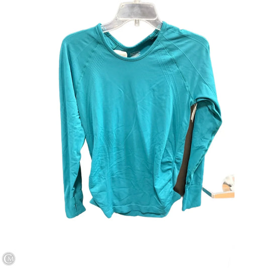 Athletic Top Long Sleeve Crewneck By Athleta In Teal, Size: M