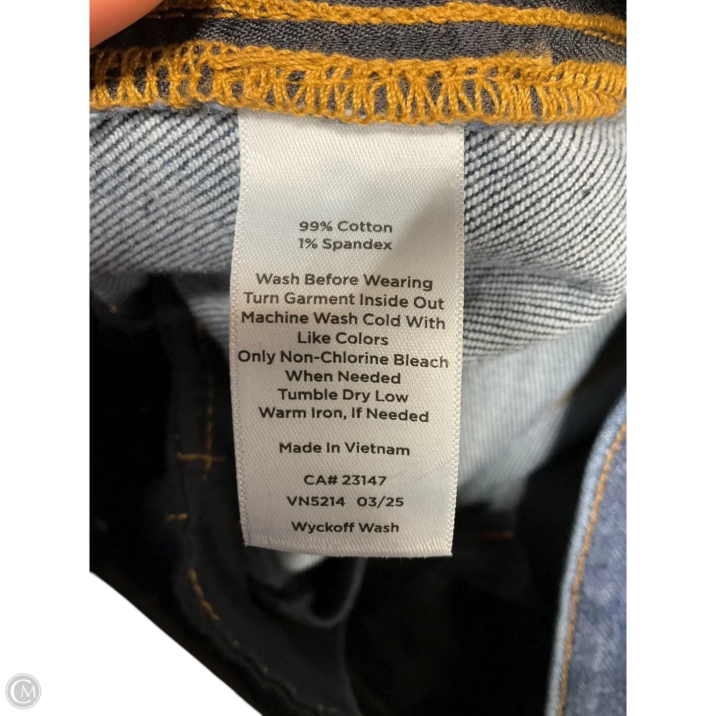 Jeans Straight By Talbots In Blue Denim, Size: 16