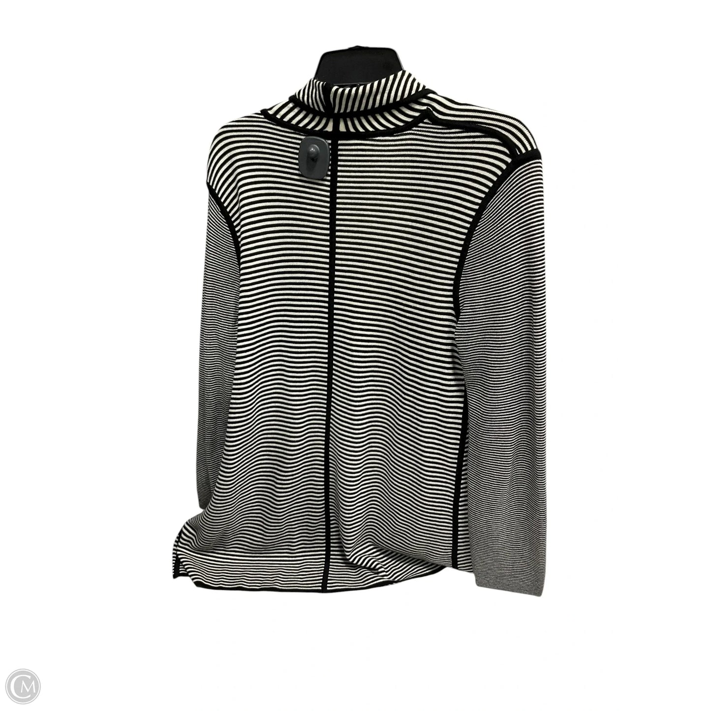 Cardigan By Talbots In Striped Pattern, Size: M