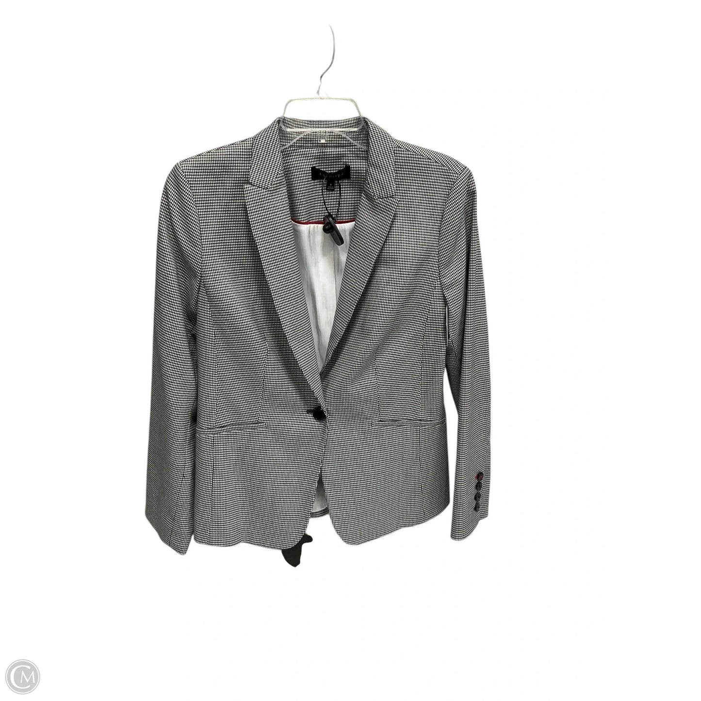 Blazer By Talbots In Black & Cream, Size: 8