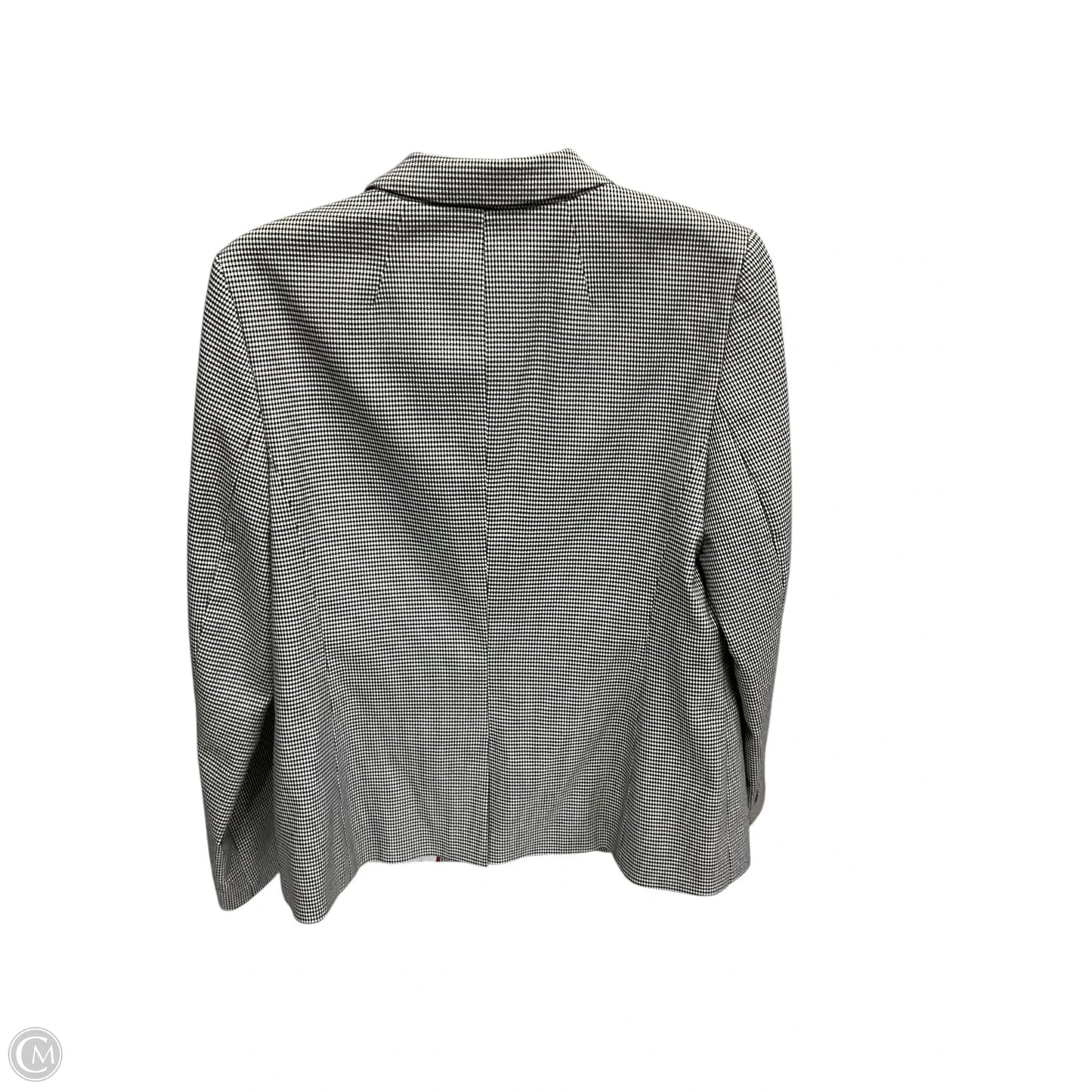 Blazer By Talbots In Black & Cream, Size: 8