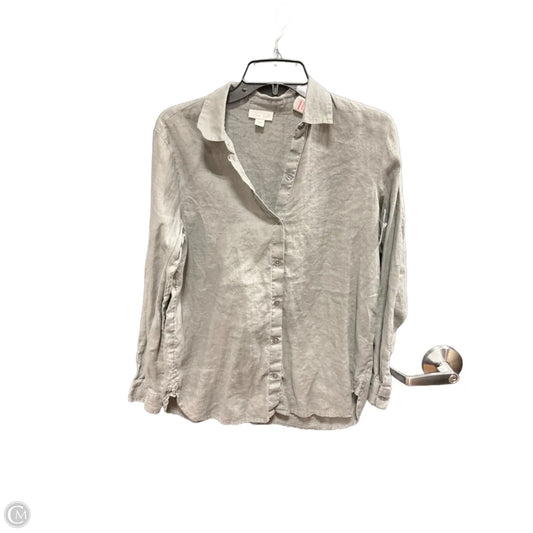 Blouse Long Sleeve By J. Jill In Grey, Size: Xs