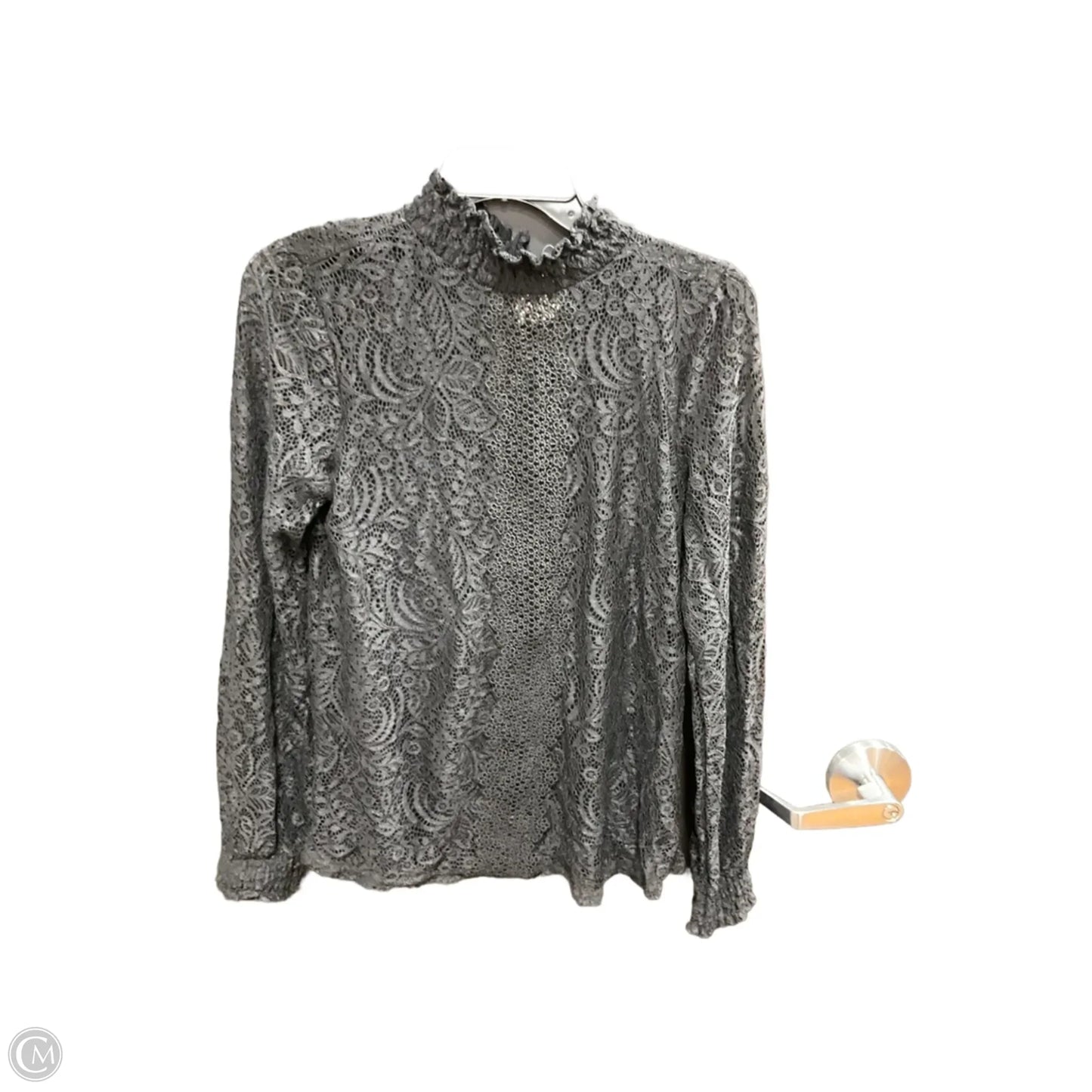 Top Long Sleeve By Cable And Gauge In Black, Size: M