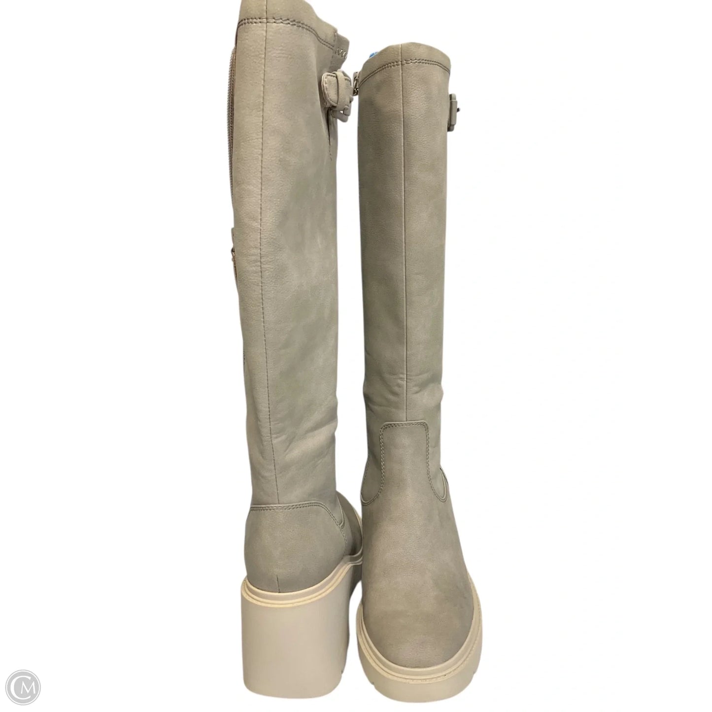 Boots Knee Heels By Naturalizer In Grey, Size: 7.5