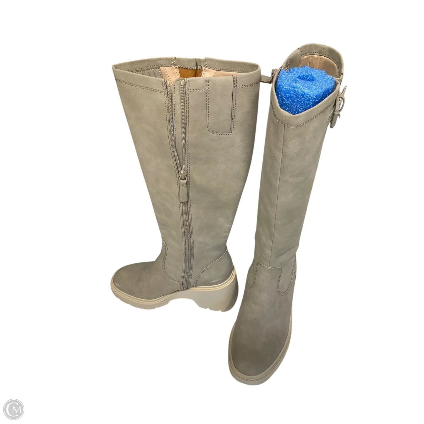 Boots Knee Heels By Naturalizer In Grey, Size: 7.5