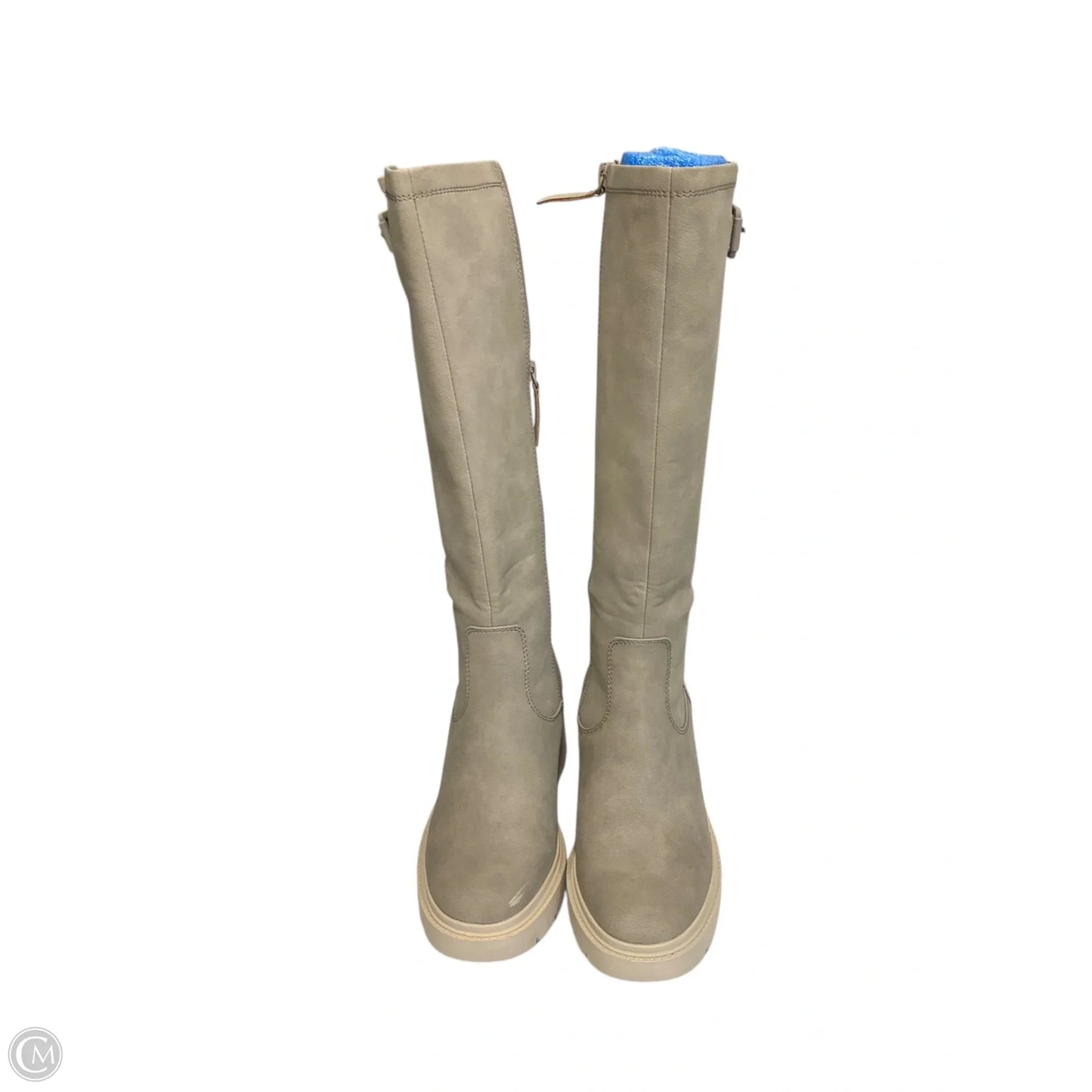 Boots Knee Heels By Naturalizer In Grey, Size: 7.5