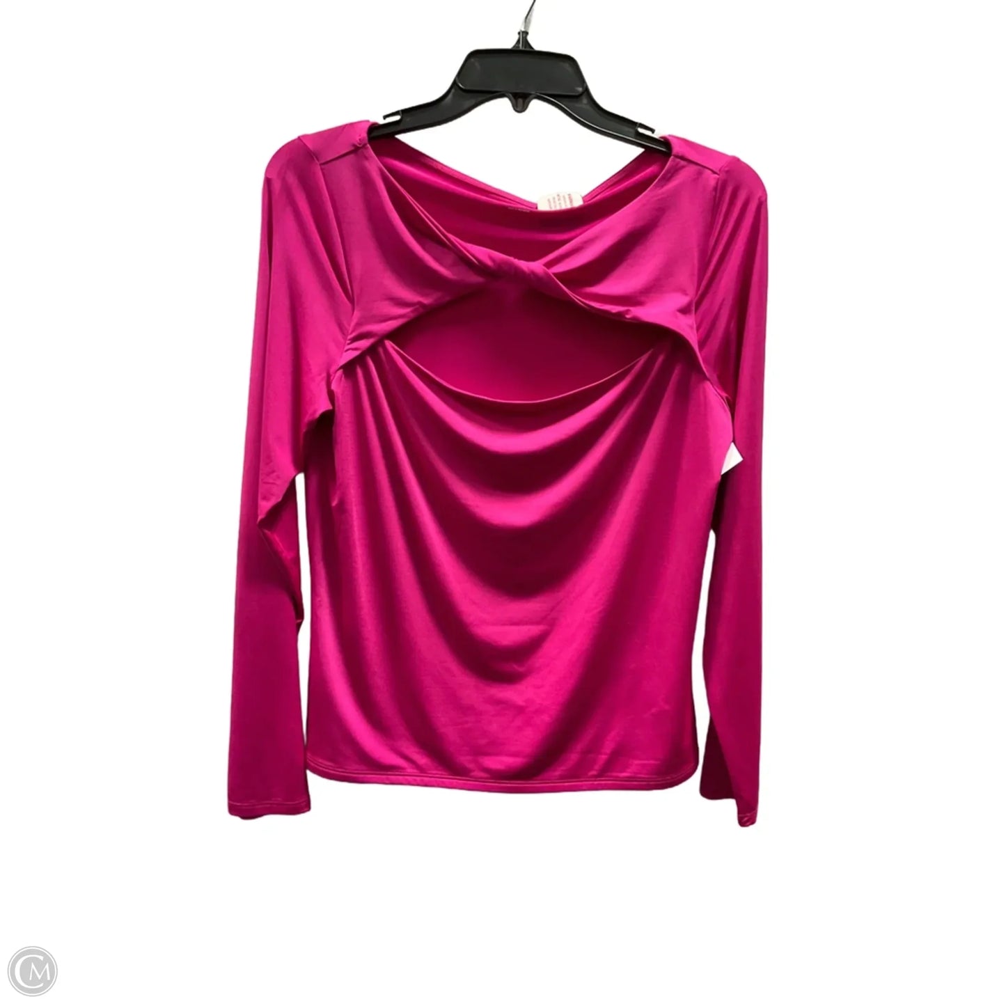 Top Long Sleeve By Express In Pink, Size: L