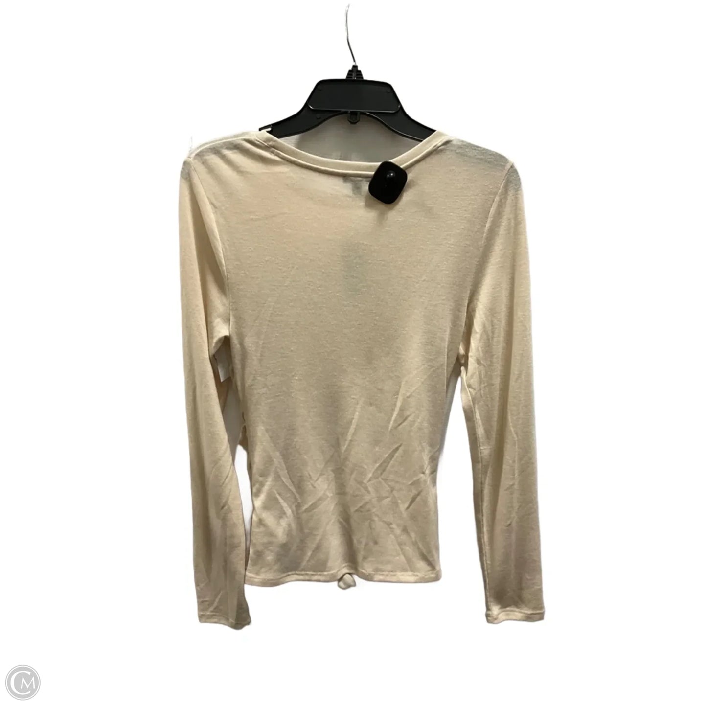 Top Long Sleeve By Express In Cream, Size: M