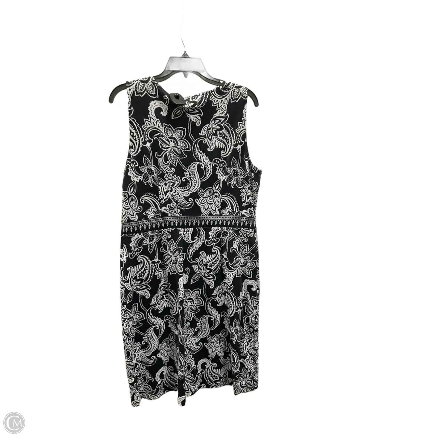 Dress Casual Midi By Talbots In Black, Size: L