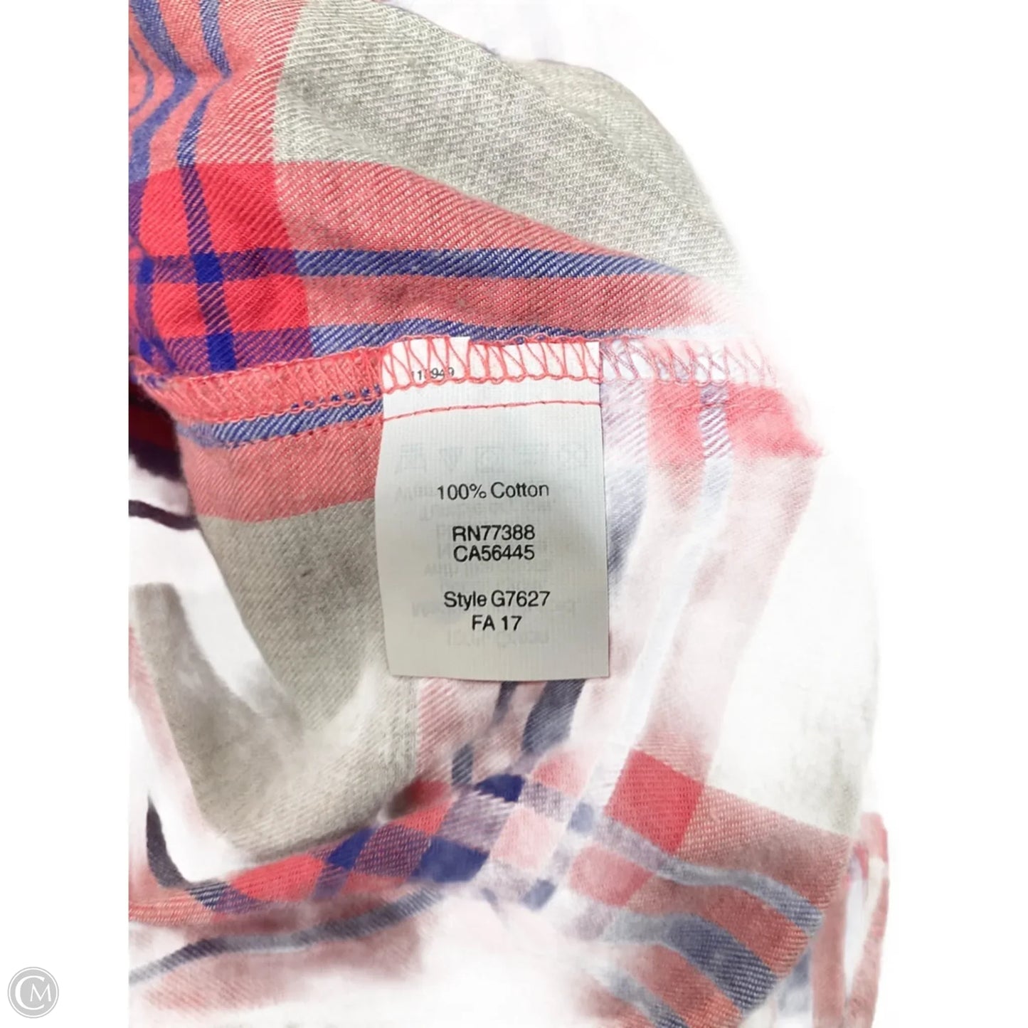 Top Long Sleeve By J. Crew In Plaid Pattern, Size: M