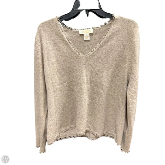 Sweater Cashmere By Peck And Peck In Tan, Size: Xl