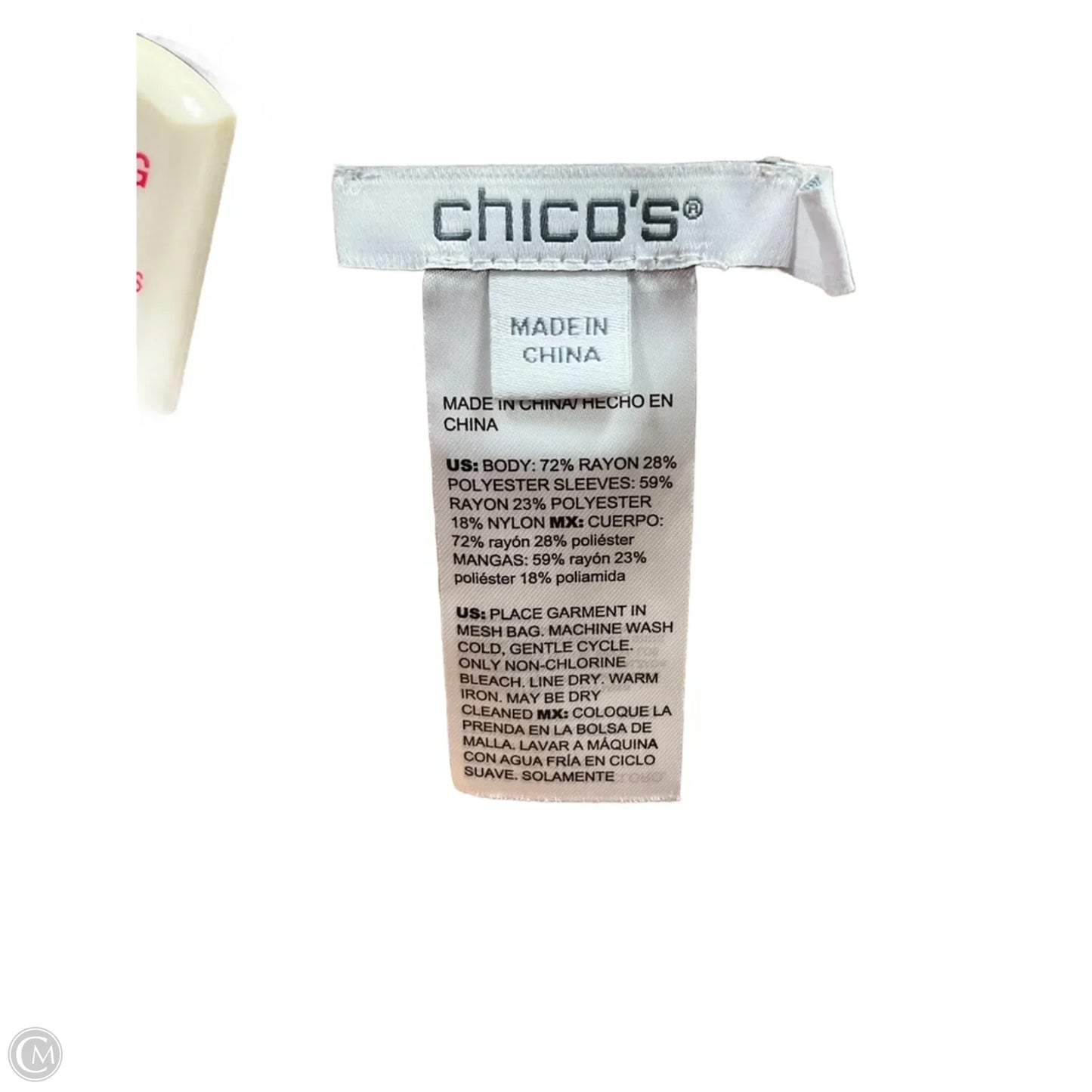 Top 3/4 Sleeve By Chicos In Brown, Size: M