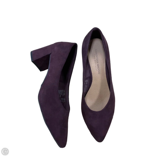 Shoes Heels Block By Christian Siriano For Payless In Maroon, Size: 10