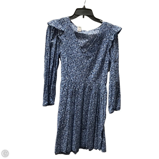 Dress Casual Midi By J. Crew In Blue, Size: M