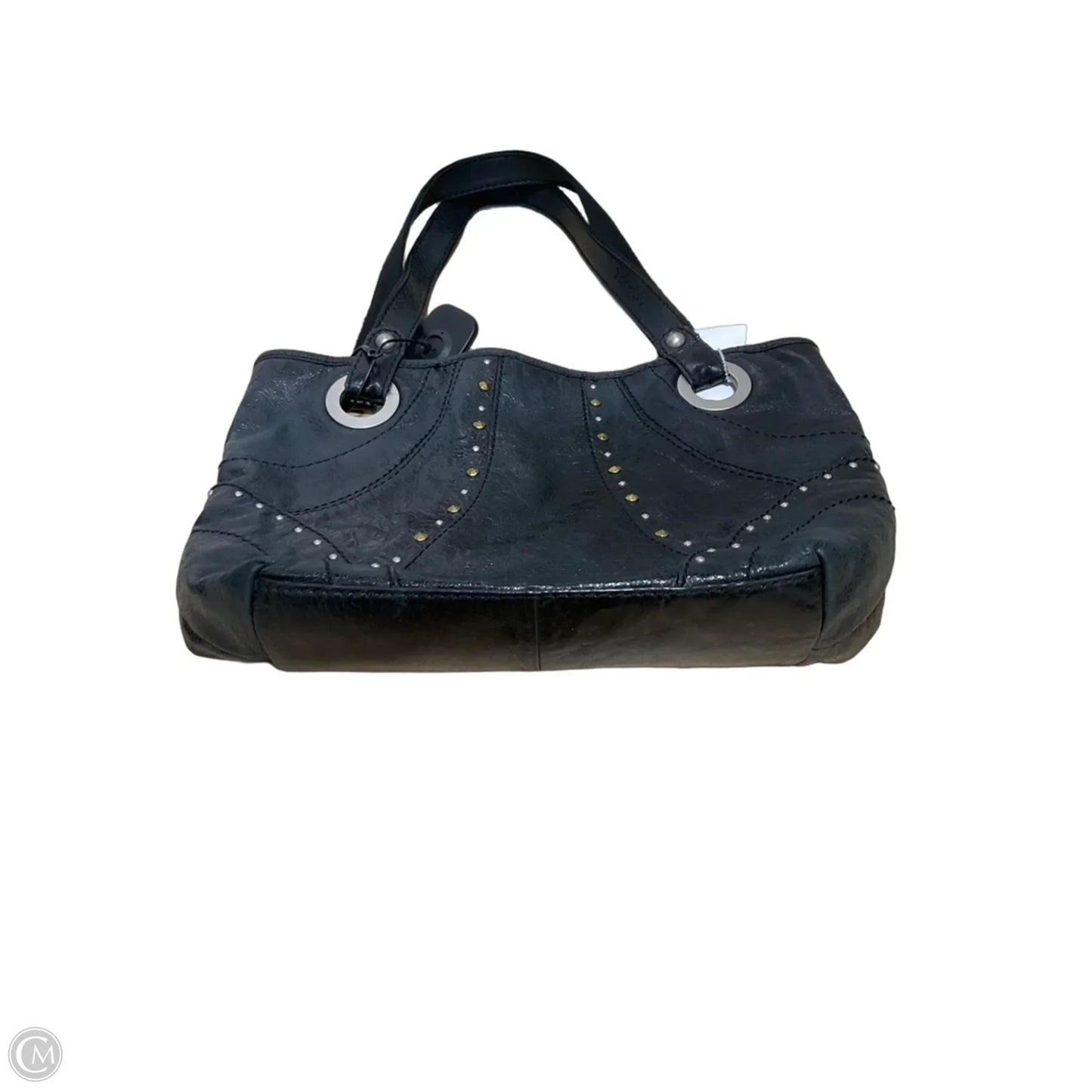 Handbag Leather By Fossil, Size: Medium