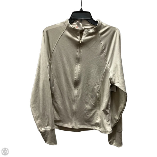 Athletic Jacket By Rbx In Beige, Size: Xl