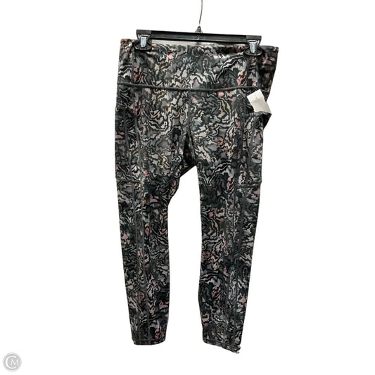 Athletic Leggings By Athleta In Multi-colored, Size: L