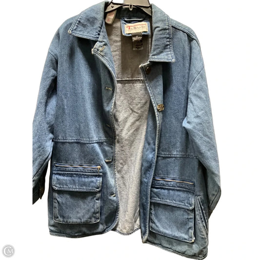 Jacket Denim By Talbots In Blue Denim, Size: M