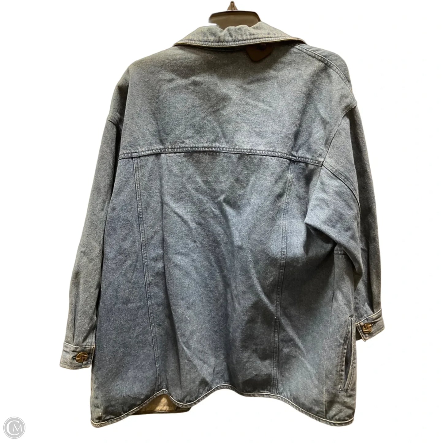 Jacket Denim By Talbots In Blue Denim, Size: M