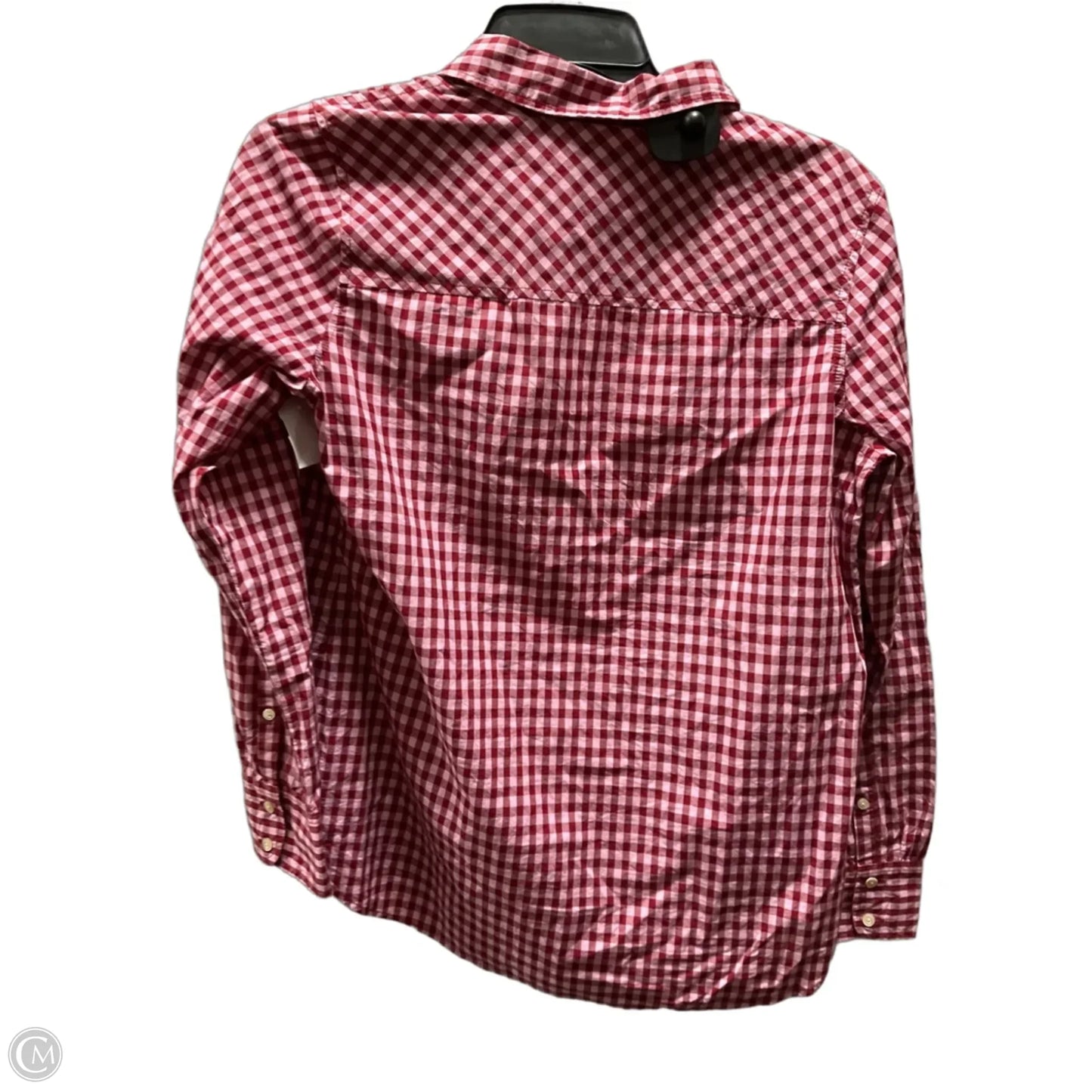Blouse Long Sleeve By J. Crew In Red, Size: 4